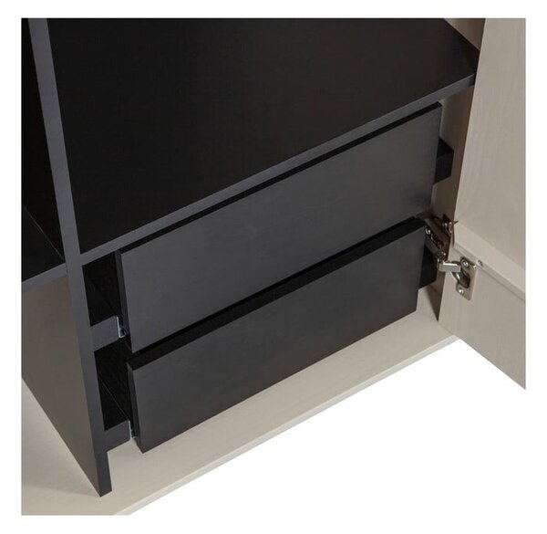 Krem modularni garderobni ormar od masivnog bora 100x200 cm Daily – vtwonen