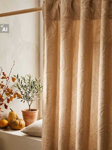 Sinsay - Baršunasta zavjesa na traci s utisnutim motivom bundeve
