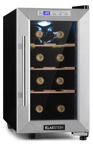 Klarstein Reserva 8 Uno, vinoteka, 23 litre, 8 boca, 11 - 18 ° C, 26 dB, nehrđajući čelik