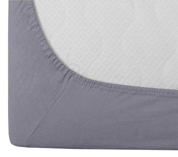 Jersey plahta modro-siva 90 x 200 cm