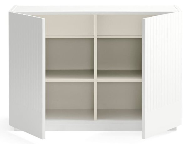Bijela niska komoda 100x70 cm Doric – Teulat