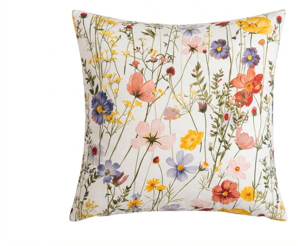 Jastučnica od mikrovlakana WILDFLOWERS 45x45 cm, šarena