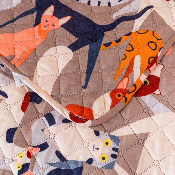 Prekrivač za krevet CATMOSPHERE, šareni Dimenzije: 170 x 210 cm