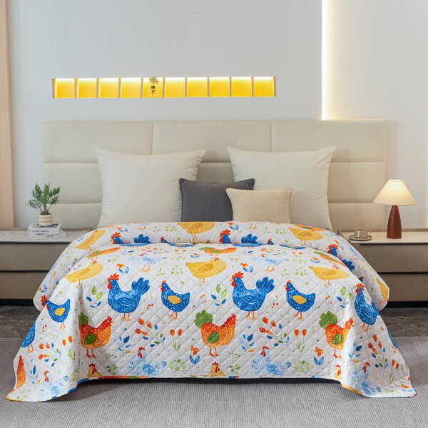 Prekrivač za krevet HENRIETTA, šaren Dimenzije: 170 x 210 cm