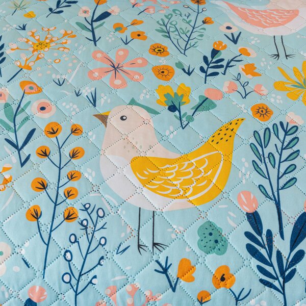 Prekrivač za krevet SPRING TWEET, šareni Dimenzije: 170 x 210 cm