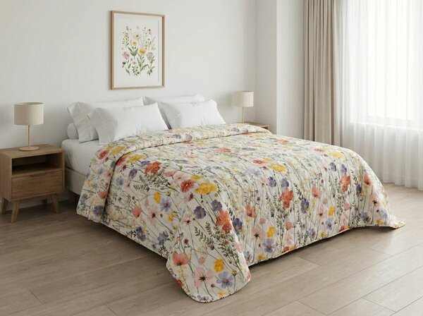 Prekrivač za krevet WILDFLOWERS, šaren Dimenzije: 170 x 210 cm