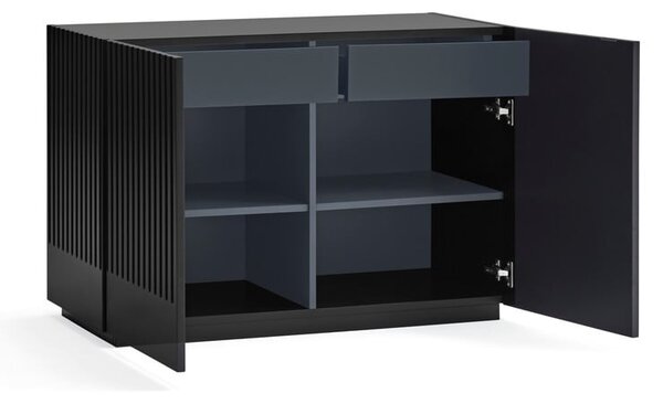 Crna niska komoda 100x70 cm Doric – Teulat