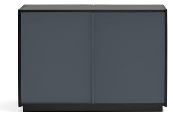 Crna niska komoda 100x70 cm Doric – Teulat
