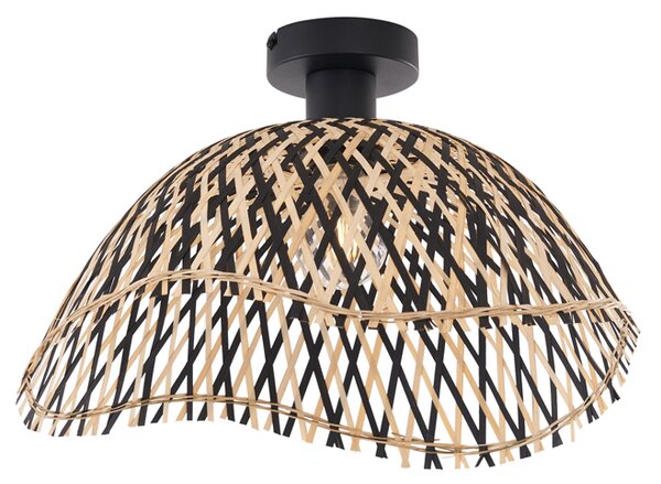 Art Deco stropna svjetiljka crni bambus 40cm - Alka
