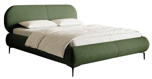 Bračni krevet 180 cm Octave 180 (s podnicom) (s prostorom za odlaganje) (maslinasto zelena + crna)