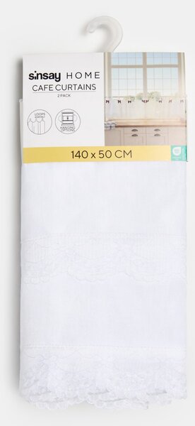 Sinsay - Set kratkih zavjesa s ukrasnim mašnicama 2 pack