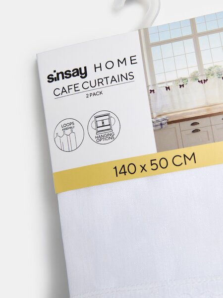 Sinsay - Set kratkih zavjesa s ukrasnim mašnicama 2 pack