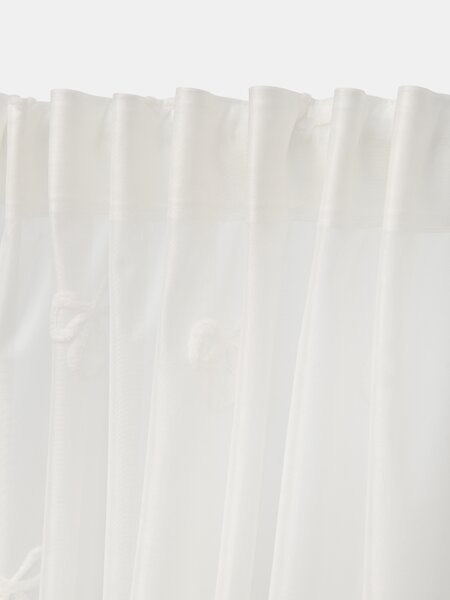 Sinsay - Set poluprozirnih zavjesa s trakom i uzorkom mašnica 2 pack