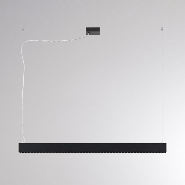 Molto Luce PERFORA PROLINE M LED viseća svjetiljka, crna, 106 cm, DALI, gore/dolje, prigušiva, Crno, Dnevni boravak/blagovaonica, Aluminij