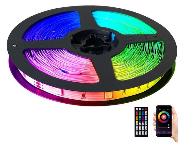 LED RGB Prigušiva traka LED/14W/230V 10 m + daljinski upravljač