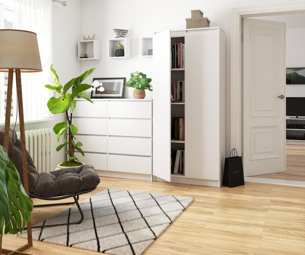 Ormar s policama Resolverse R80 2D (bijela)