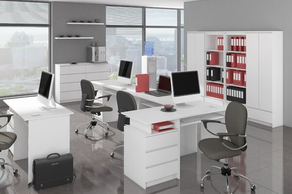 Ormar s policama Resolverse R80 2D (bijela)