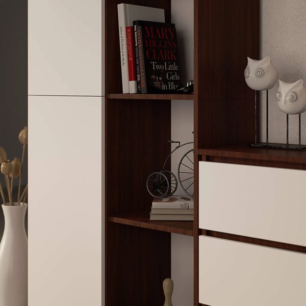 Zondo.hr Regal Rehana II (wenge + bijela). Akcija -15%. 1152010