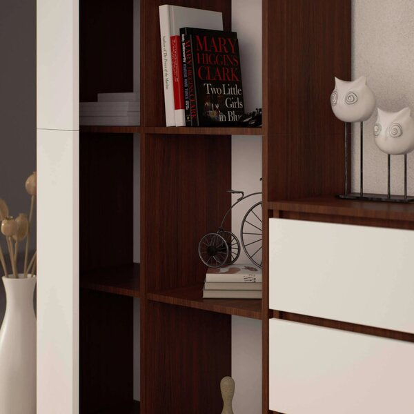 Zondo.hr Regal Rehana II (wenge + bijela). Akcija -15%. 1152010