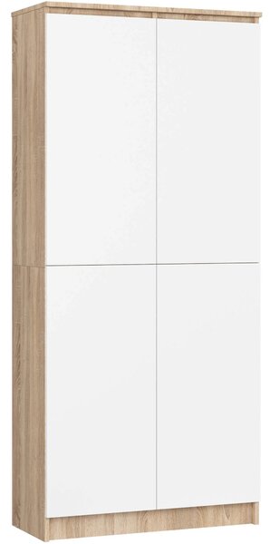 Ormar s policama Resolverse R80 2D (hrast sonoma + bijela)