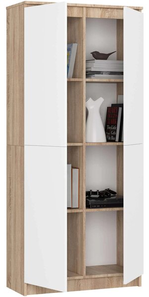 Ormar s policama Resolverse R80 2D (hrast sonoma + bijela)
