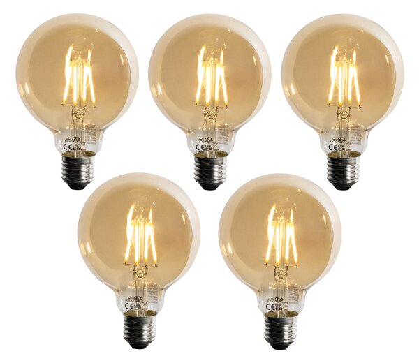 Set od 5 E27 Prigušiva LED žarulja G95 5W 450lm 2700K