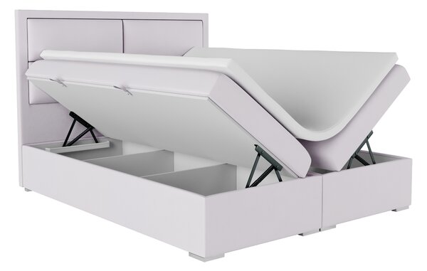 Bračni krevet Boxspring 180 cm Menorra (ružičasta) (s prostorom za odlaganje)