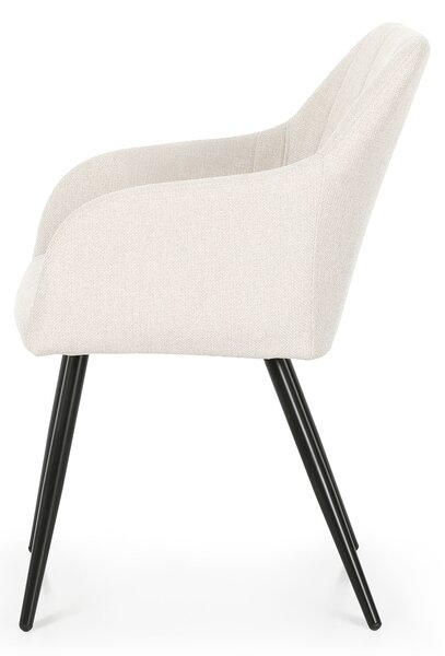 Set blagovaonskih stolica (4 kom.) Luxembourg (krem + crna)