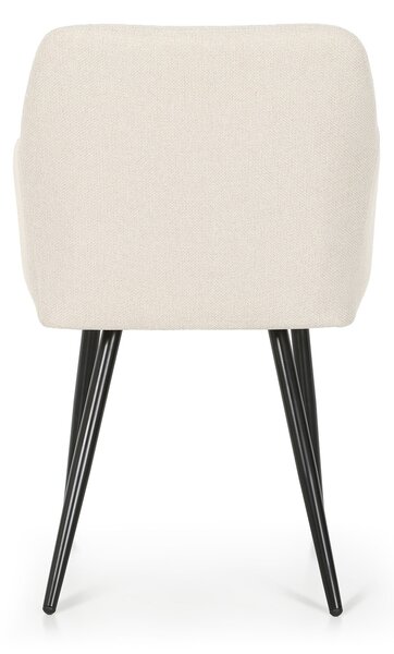 Set blagovaonskih stolica (4 kom.) Luxembourg (krem + crna)