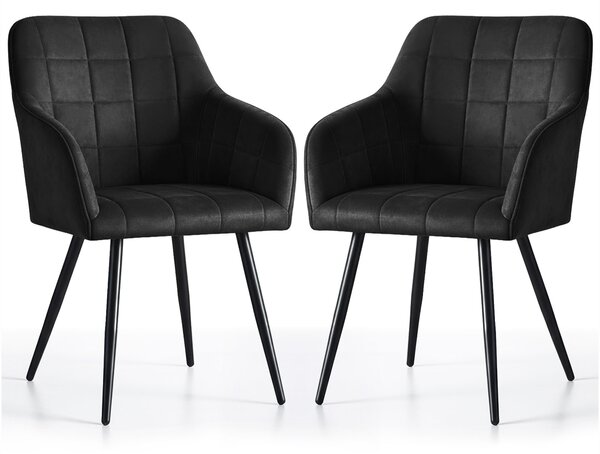 Set blagovaonskih stolica (2 kom.) Luxembourg (crna)
