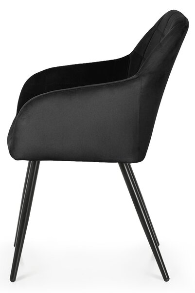 Set blagovaonskih stolica (2 kom.) Luxembourg (crna)
