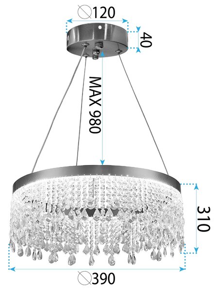 LED svijetiljka APP1730-1CP GOLD