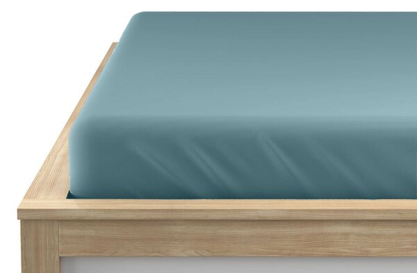 Jersey plahta EXCLUSIVE tirkizna 180 x 200 cm