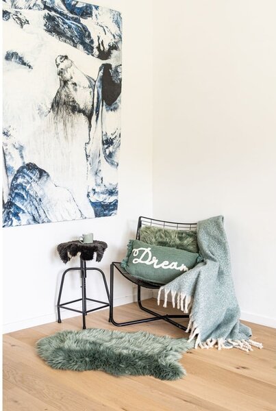 Zeleno umjetno krzno Tiseco Home Studio Sheepskin, 60 x 90 cm