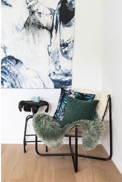 Zeleno umjetno krzno Tiseco Home Studio Sheepskin, 60 x 90 cm