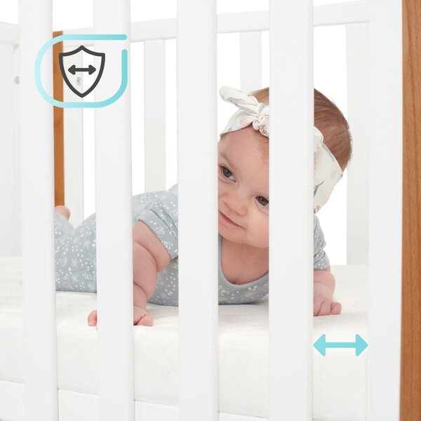 Kinderkraft krevetić Koya + Madrac - White