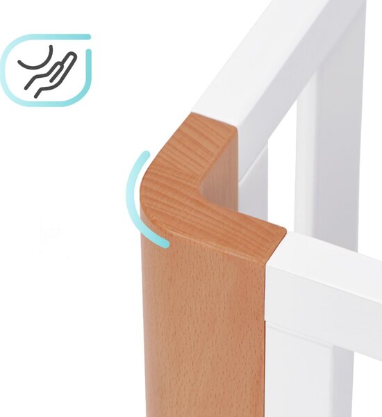 Kinderkraft krevetić Koya + Madrac - White