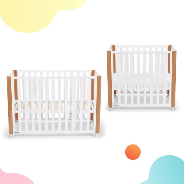 Kinderkraft krevetić Koya + Madrac - White