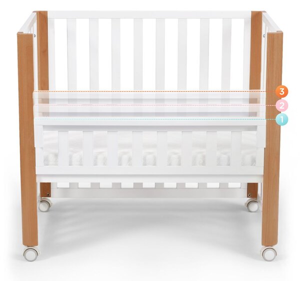 Kinderkraft krevetić Koya + Madrac - White