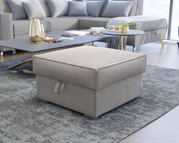 Bež tabure SMART COSARO s prostorom za odlaganje 65x65 cm