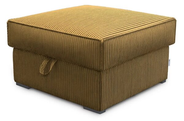 Žuti tabure SMART COSARO s prostorom za pohranu 65x65 cm