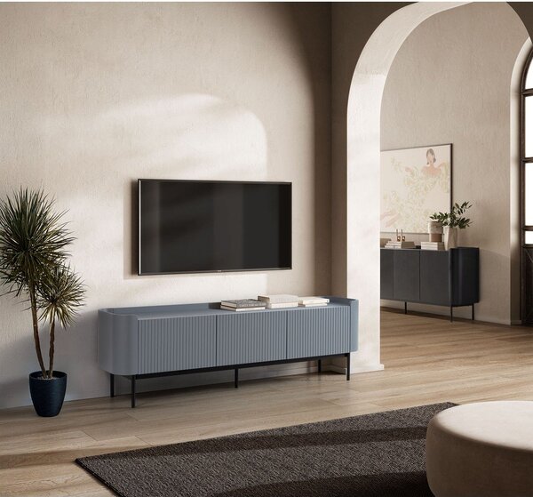 Crna komoda 200x80x40 cm Willa – MOME