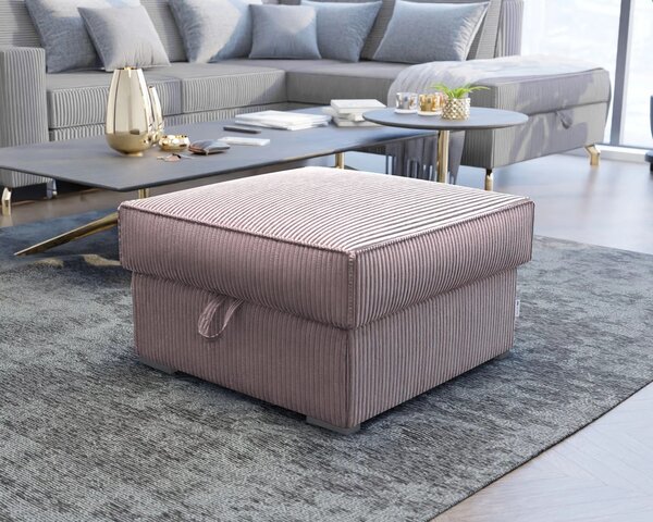 Svijetlo ljubičasta tabure SMART COSARO s prostorom za pohranu 65x65 cm