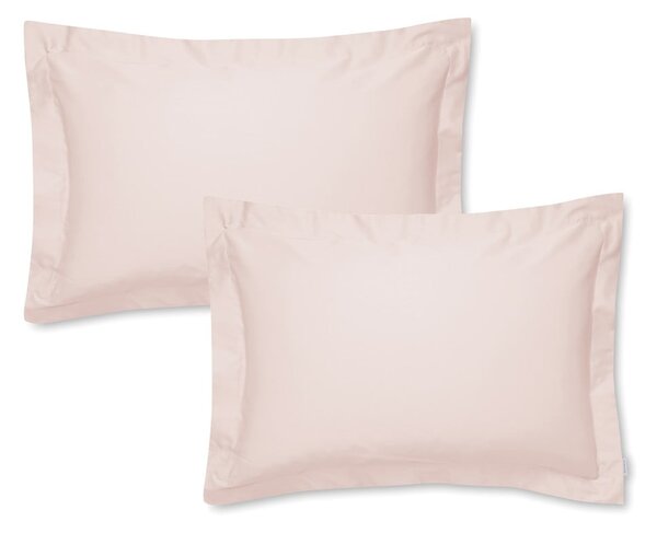 Set od 2 ružičaste jastučnice od pamučnog satena Bianca Oxford, 50 x 75 cm