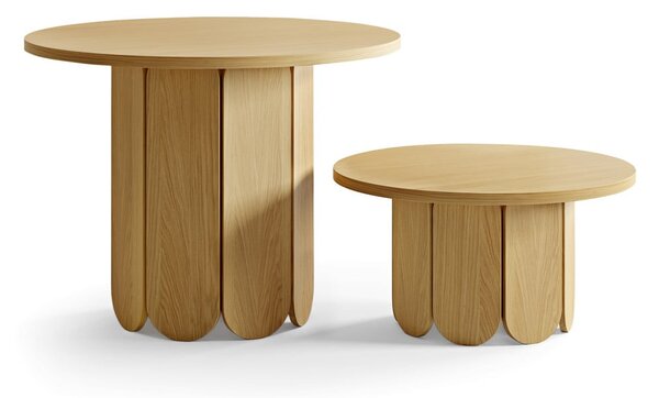 Blagovaonski stol u hrastovom dekoru Woodman Soft, ø 98 cm