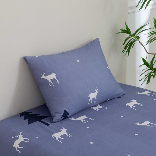 Plahta i navlaka za jastuk DEER AND TREE Dimenzije: 50 x 70 cm | 140 x 240 cm
