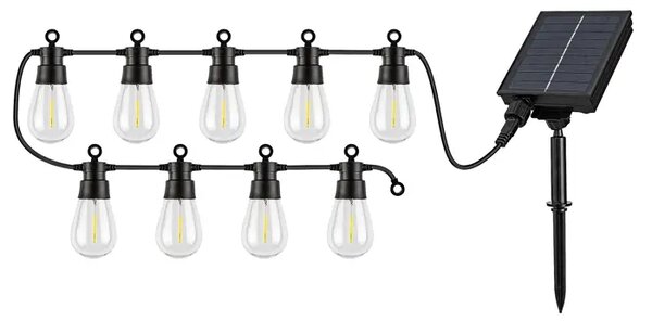 ZIRC SOLARNA SVJETILJKA LED 3,6W/CRNA/IP44/35lm RA77165