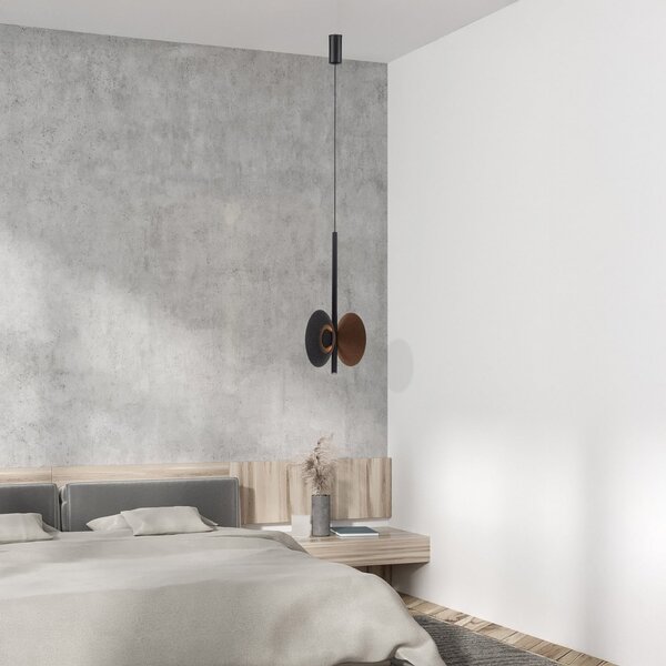 Zambelis LED viseća svjetiljka 23176, smeđa, Ø 19 cm, metal, Smeđa / hrđa, Dnevni boravak/blagovaonica, Metal