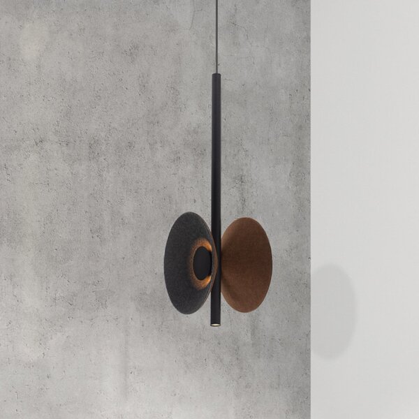 Zambelis LED viseća svjetiljka 23176, smeđa, Ø 19 cm, metal, Smeđa / hrđa, Dnevni boravak/blagovaonica, Metal