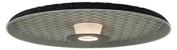Zambelis LED stropna svjetiljka 25177, siva/crna, Ø 45 cm, metal, Sivo, Dnevni boravak/blagovaonica, Metal